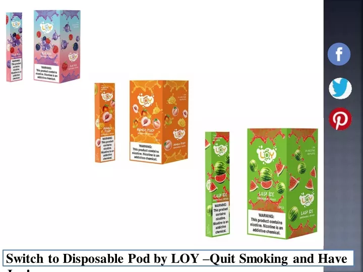 switch to disposable pod by loy quit smoking