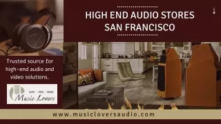 high end audio stores san francisco