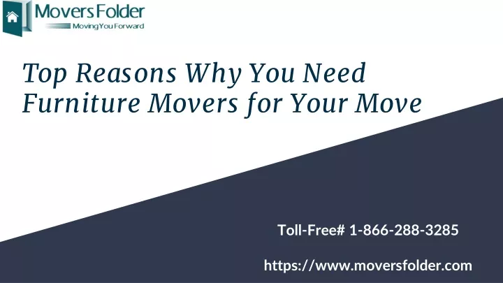 top reasons why you need furniture movers for your move