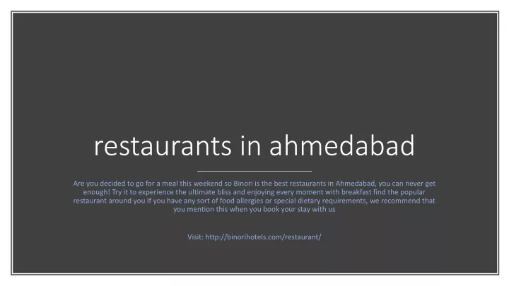 restaurants in ahmedabad