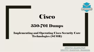 cisco 350 701 dumps implementing and operating