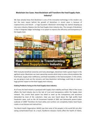 blockchain use cases how blockchain will