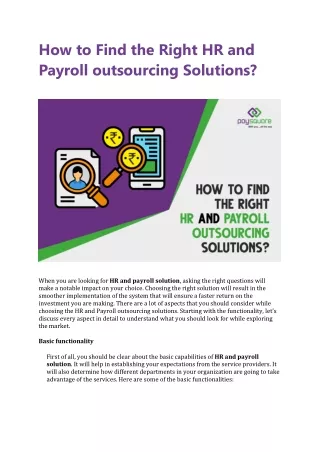how to find the right hr and payroll outsourcing