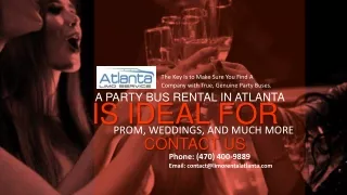 A Party Bus Atlanta is Ideal for Prom, Weddings, And Much More