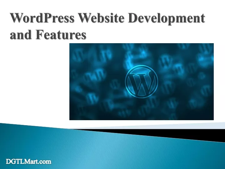 wordpress website development and features
