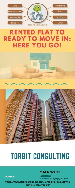 rented flat to ready to move in here you go