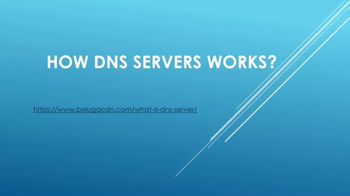 how dns servers works