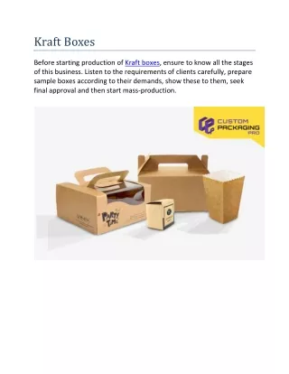 kraft boxes