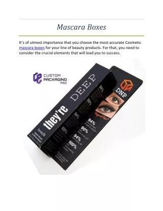 mascara boxes