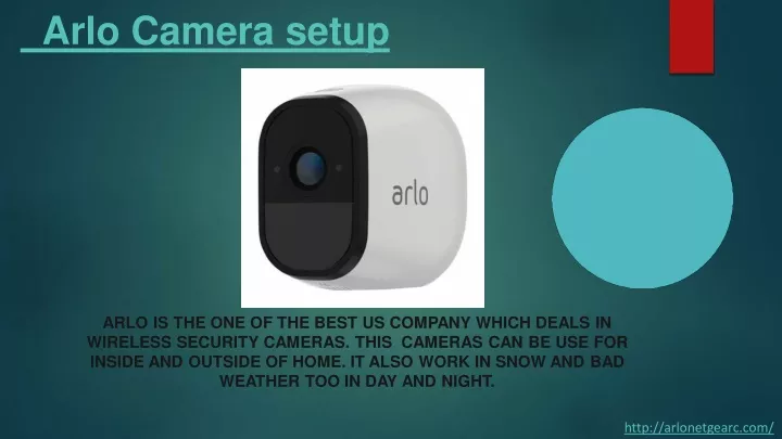 arlo camera setup