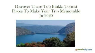 Discover  the top idukki places to make your trip memorable