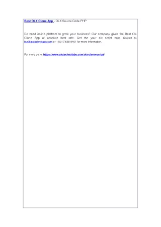 best olx clone app olx source code php