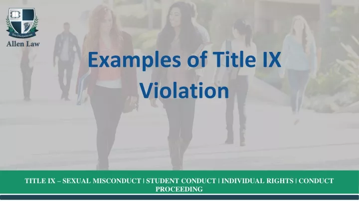 examples of title ix violation