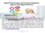 Live Chat Support Services - slide 1