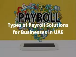 Types of Payroll Solutions for Businesses in UAE