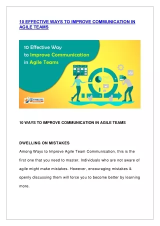 10 effective ways to improve communication
