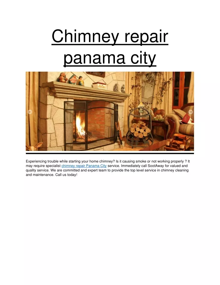 chimney repair panama city