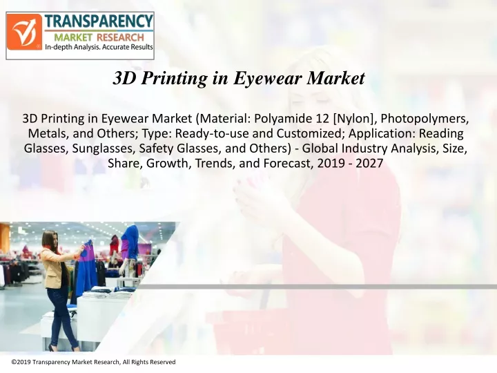 3d printing in eyewear market
