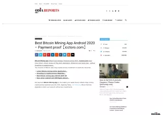 Best Bitcoin Mining App Android 2020 – Payment proof【icctoro.com】