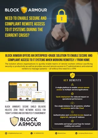 need to enable secure and compliant remote access