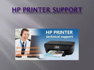 hp printer support