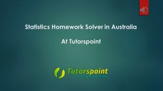 statistics homework solver in australia at tutorspoint