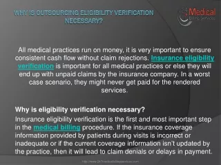why is outsourcing eligibility verification necessary
