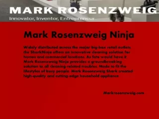 Markrosenzweig.com - Mark Rosenzweig Ninja
