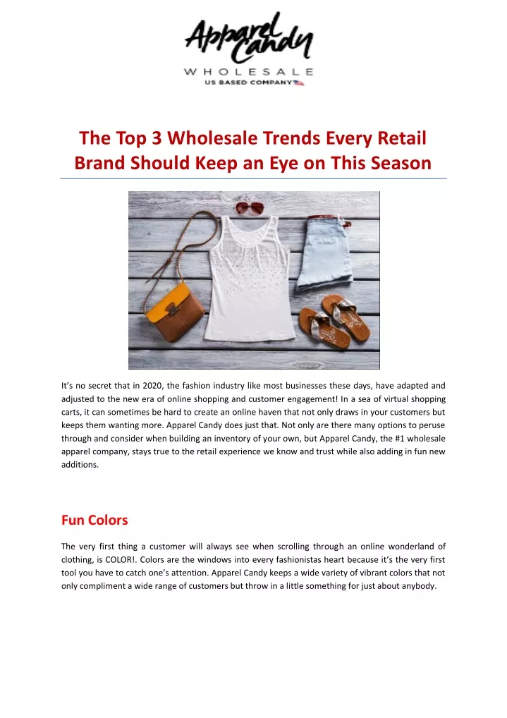the top 3 wholesale trends every retail brand
