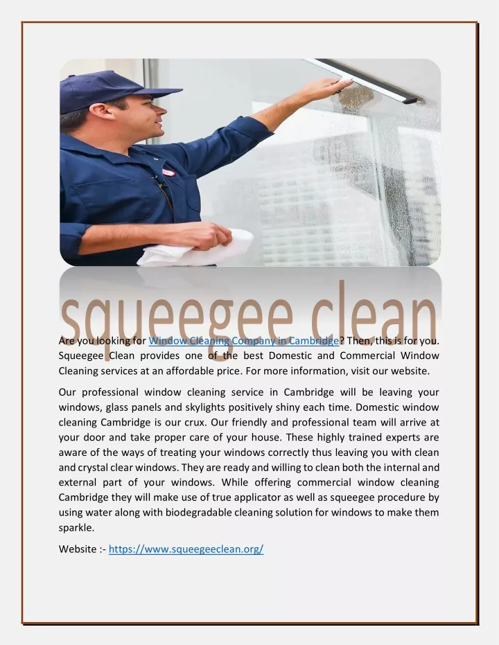 are you looking for window cleaning company