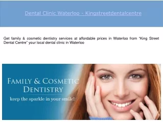 Dental Clinic Waterloo Kingstreetdentalcentre