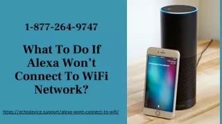 Alexa Won’t Connect to WiFi Fixes  1 8772649747 Alexa WiFi Setup Quickly