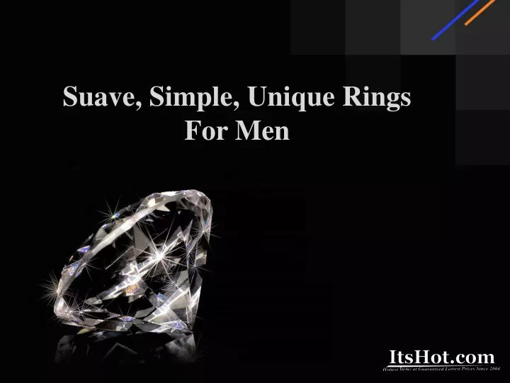 suave simple unique rings for men