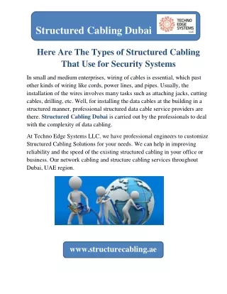structured cabling dubai