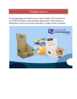 Display boxes - slide 1