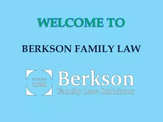 Berkson Family Law Solicitors | Divorce & Family Law | Liverpool