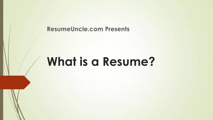 what is a resume