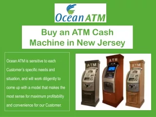 Buy an ATM Cash Machine in New Jersey | Purchase ATM Machine