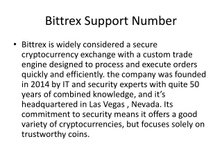 bittrex support number