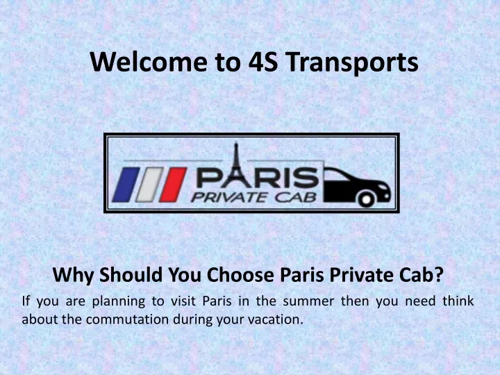 welcome to 4s transports