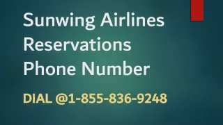Sunwing Airlines Reservations | Number | Manage Flight Booking