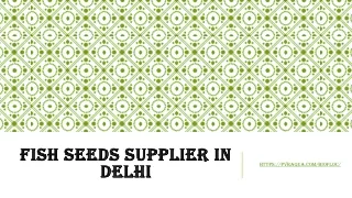 fish seeds supplier in delhi
