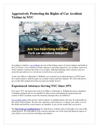 Are You Searching For New York car accident lawyer?