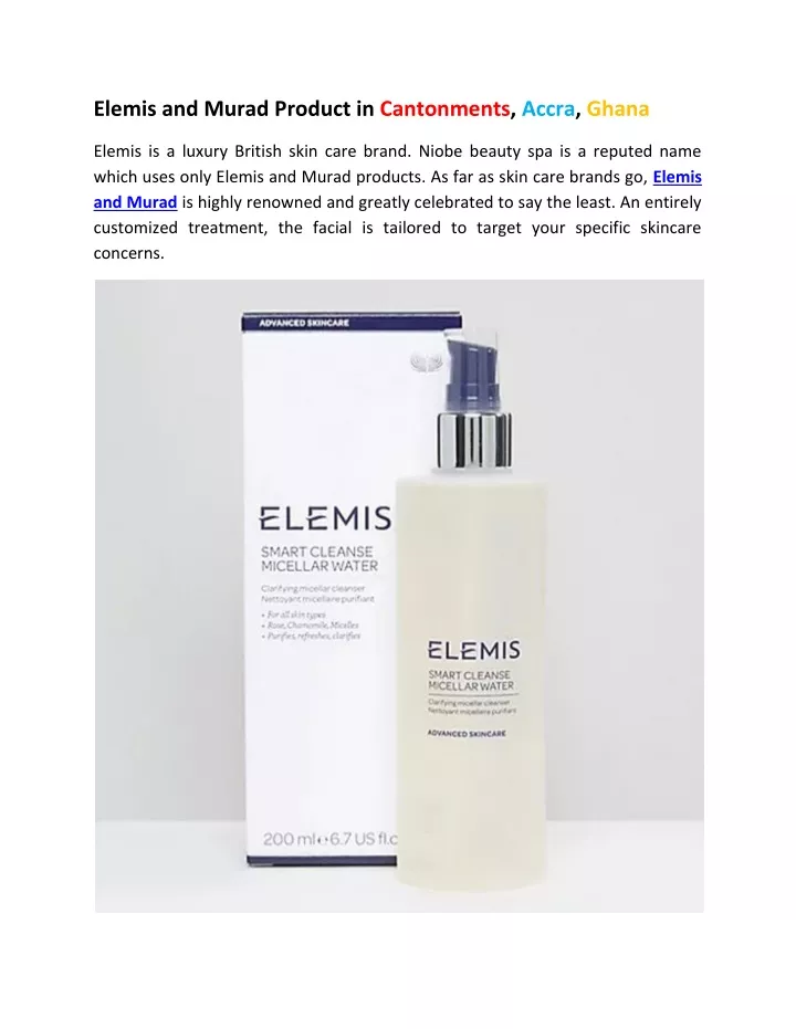 elemis and murad product in cantonments accra