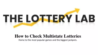 how to check multistate lotteries