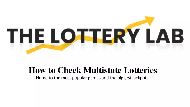 how to check multistate lotteries
