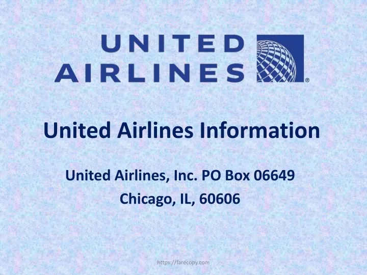 united airlines information