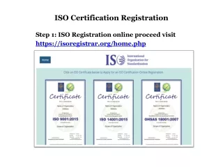 ISO 9001: 2015 CERTIFICATION