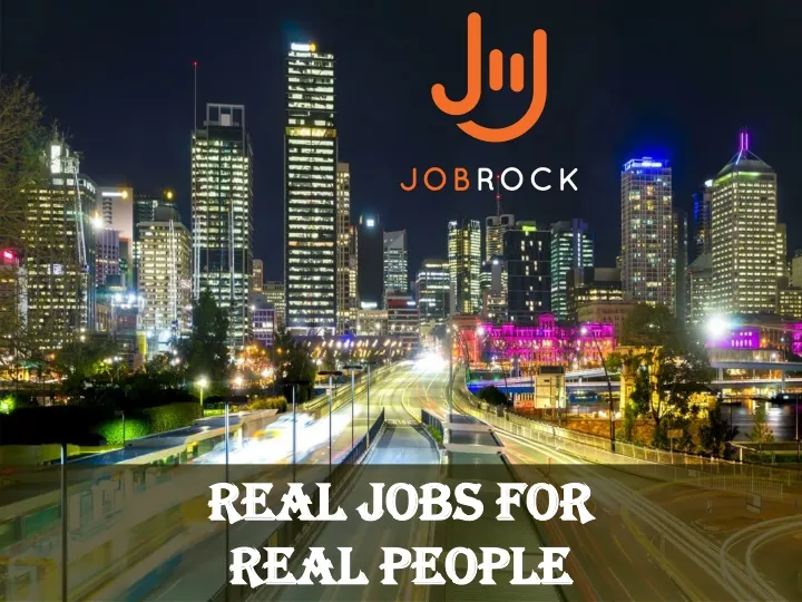real jobs for real people