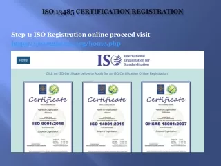 ISO 13485: 2016 CERTIFICATION